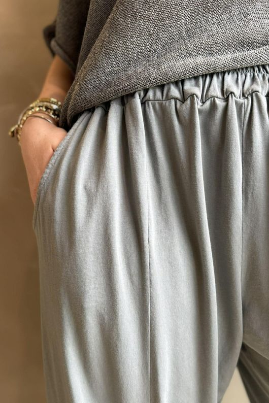 Jo Jo Quirky Classic Barrel Pant Steel